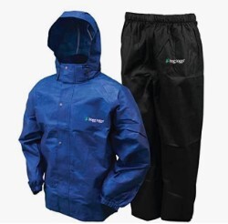 FT.BLUE/BLK.XXL FOGG TROGGS ALL SPORT RAIN SUIT ROYAL BLUE/BLACK XXL